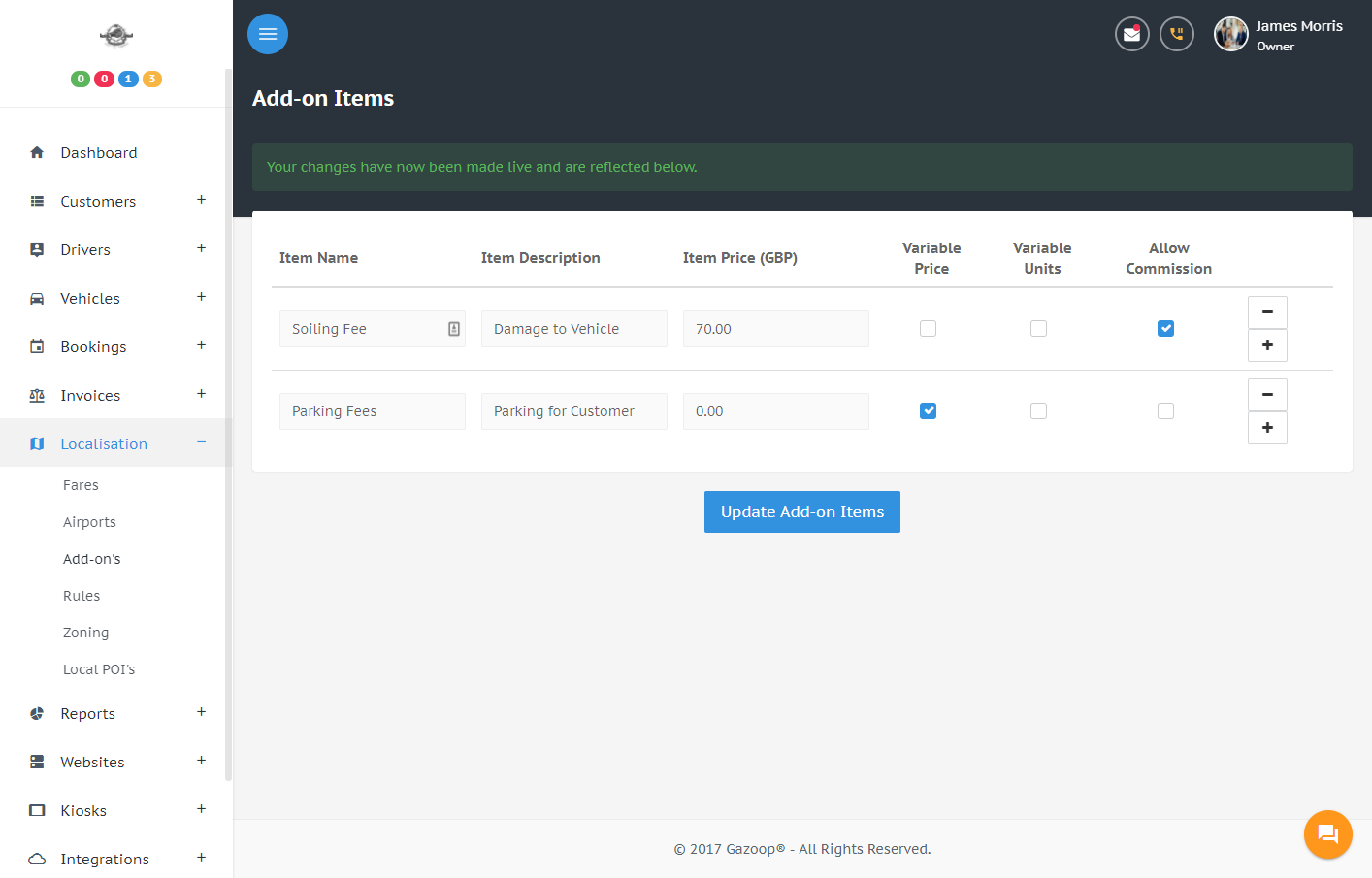 Cloud Dispatch System Rules System