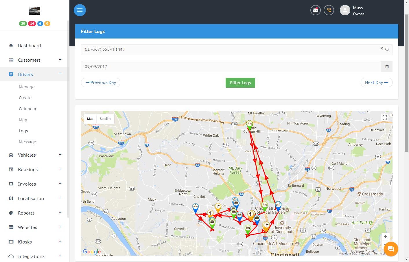 Cloud Dispatch System Driver Management