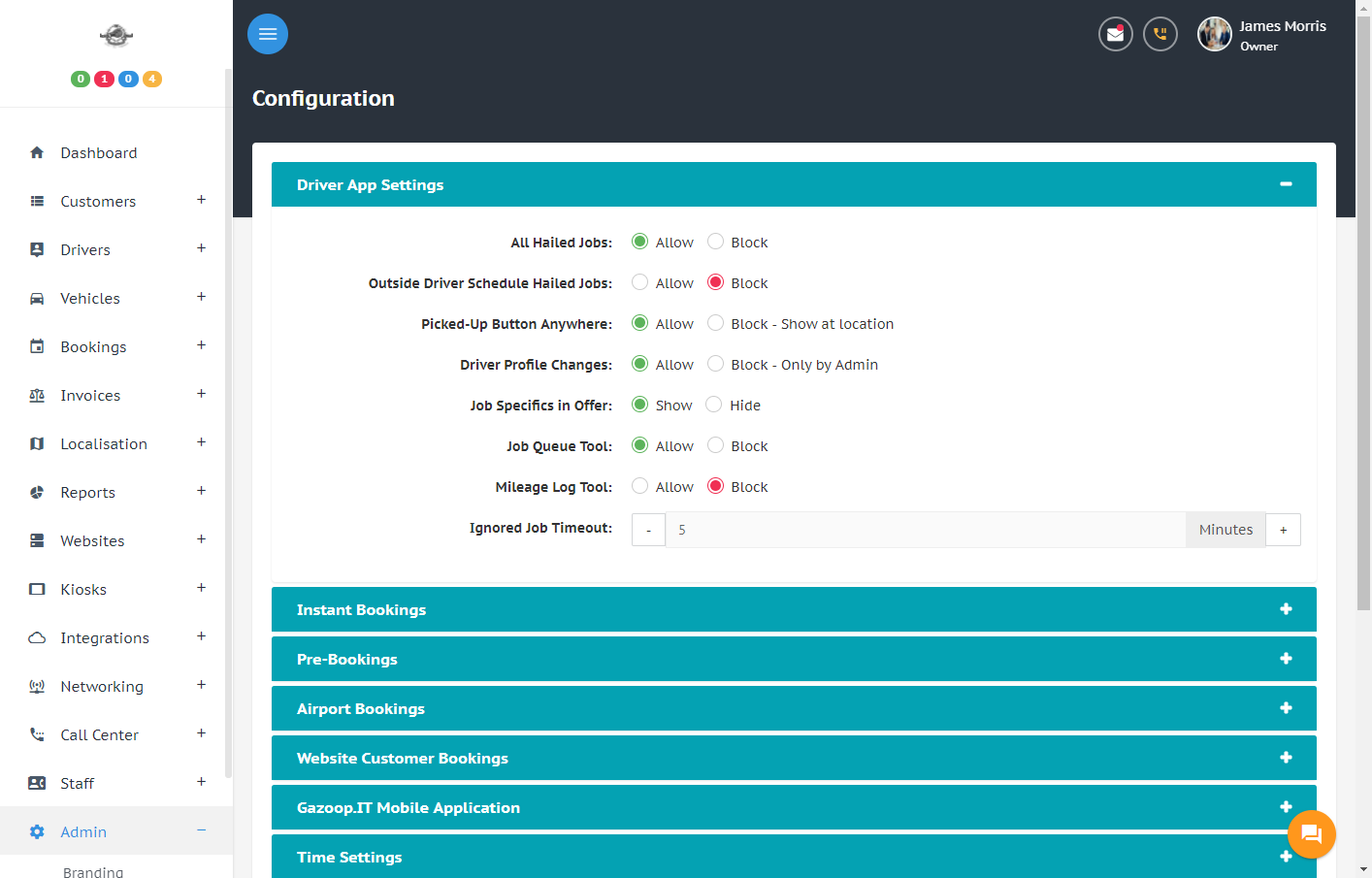 Cloud Dispatch System Rules System